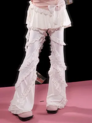 Slouchy Ballet Style Lace Trousers【s0000009723】