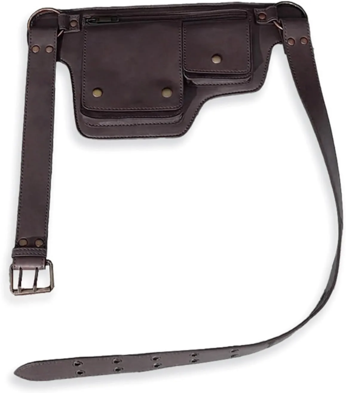 Steampunk Waist Bag Belt Purse Fanny Pack Fashion Daypack Gothic Festival Costume Hip Pouch for Women Medieval Renaissance Accessory