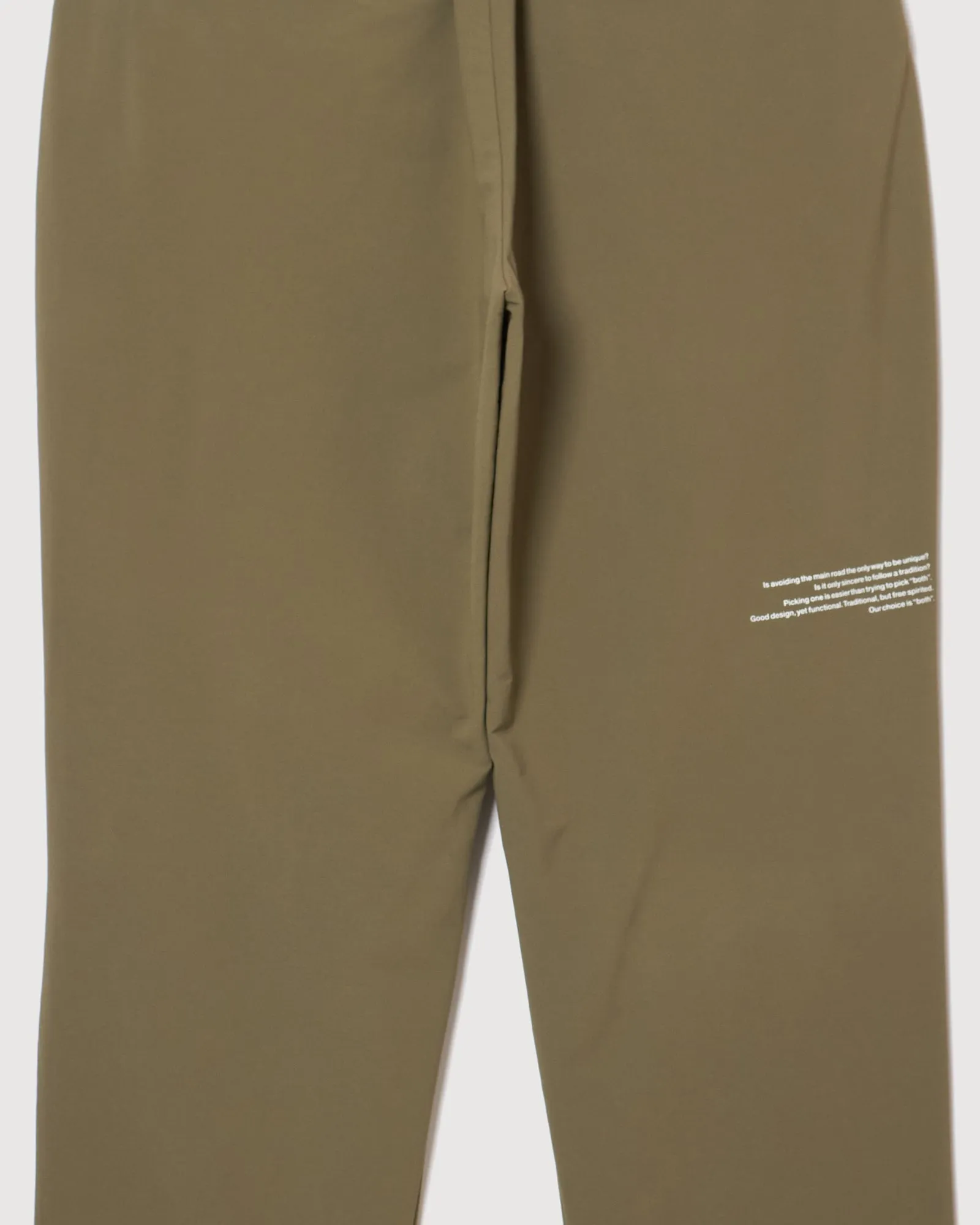 STRECH WARM WIDE SLACKS KHAKI