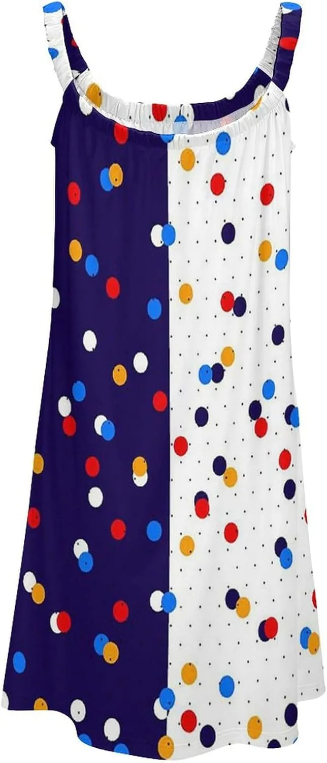 Summer Dresses for Women Shark Sleeveless Sundress Casual Loose Beach Cover Ups Dress