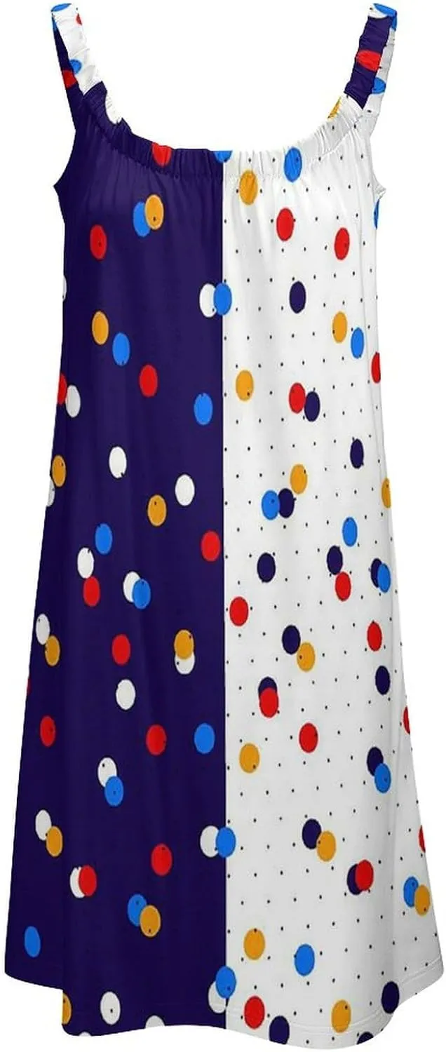 Summer Dresses for Women Shark Sleeveless Sundress Casual Loose Beach Cover Ups Dress