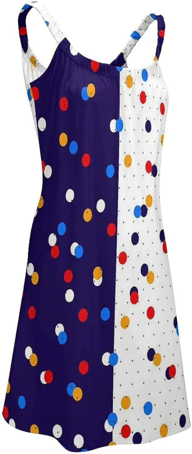 Summer Dresses for Women Shark Sleeveless Sundress Casual Loose Beach Cover Ups Dress