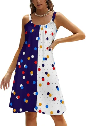 Summer Dresses for Women Shark Sleeveless Sundress Casual Loose Beach Cover Ups Dress