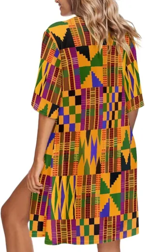 Summer Short Sleeve Cardigan for Women Trendy Beach Kimono Coverups Vintage