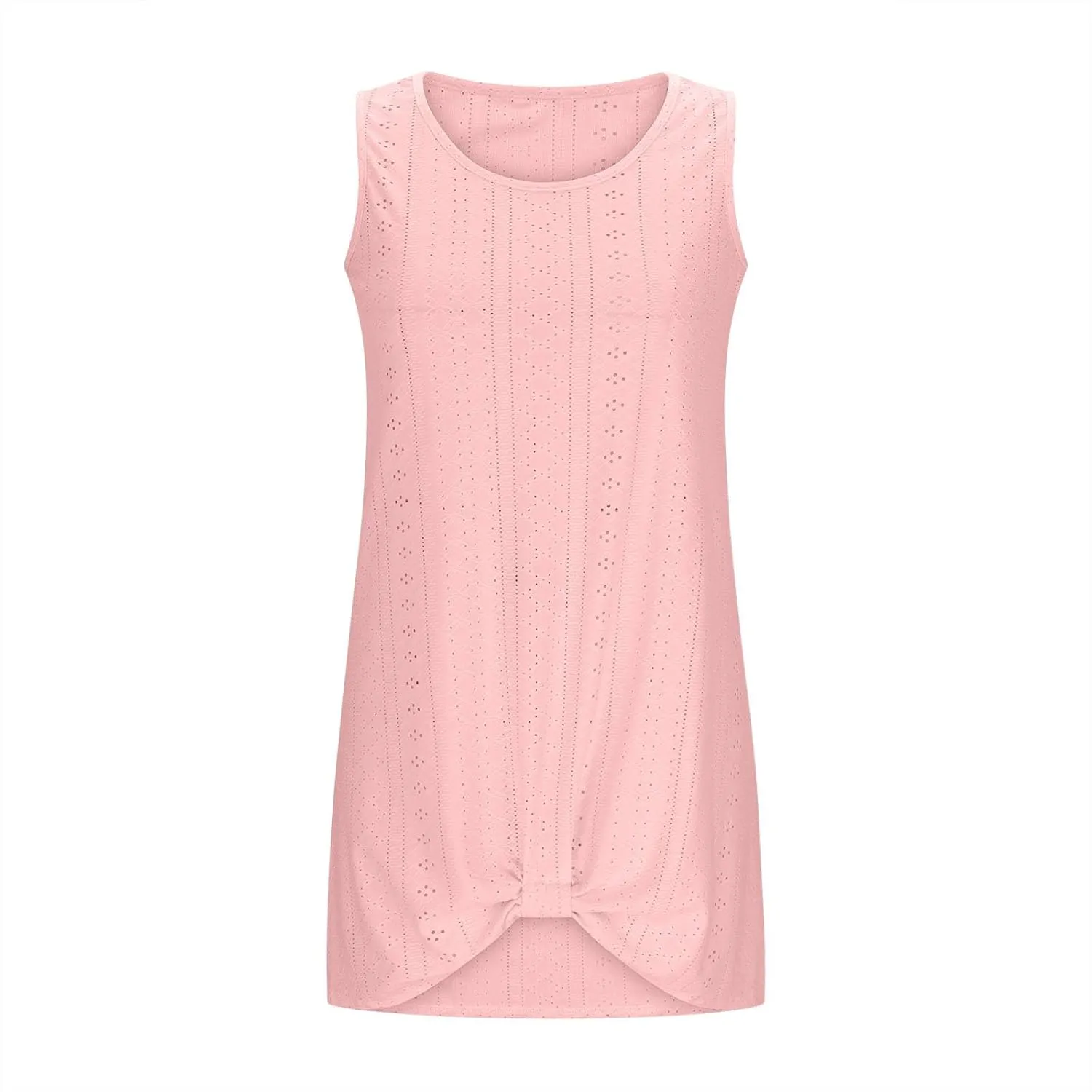 Summer Sundress for Women 2025 Sleeveless Beach Swimsuit Cover Ups Boho Eyelet Tank Dresses Vacation Mini Dresses