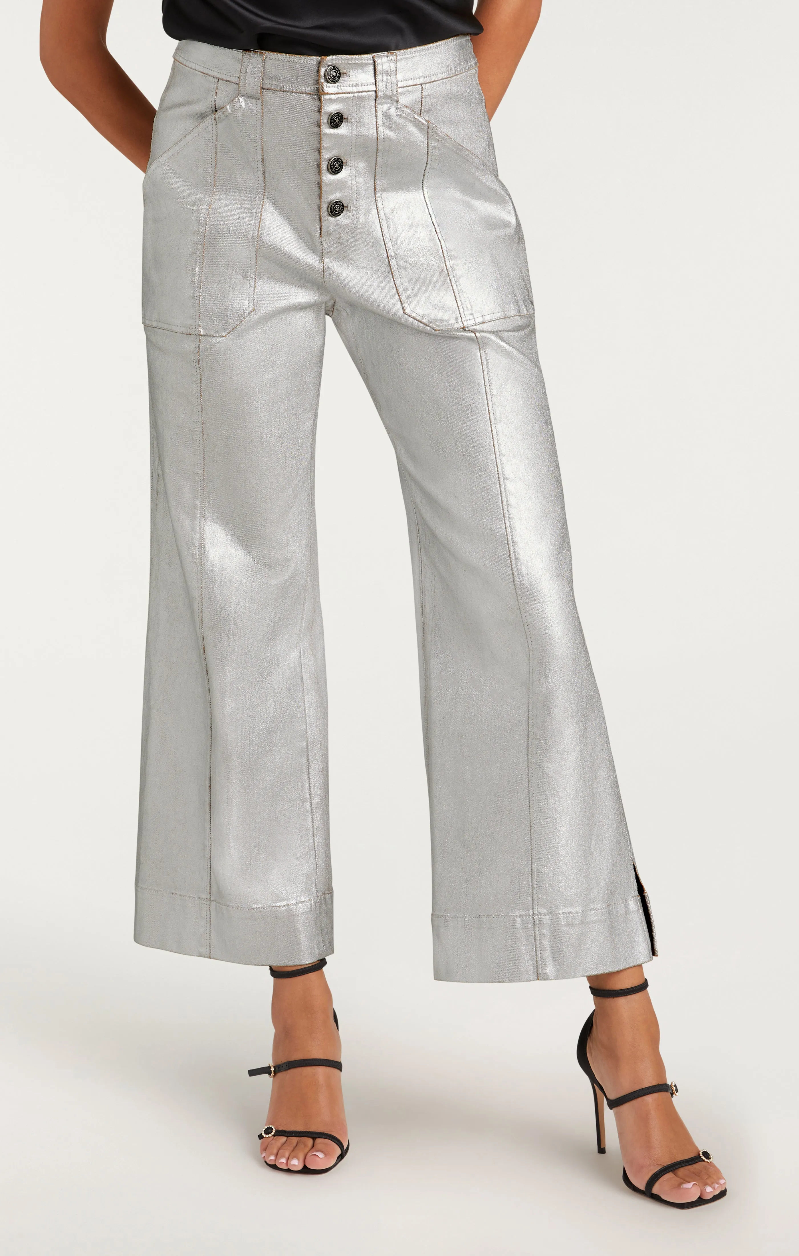 Textured Foil Benji Pant