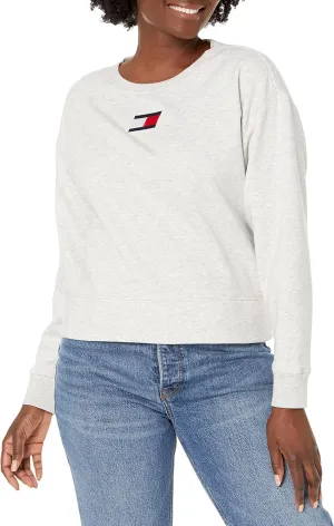 Tommy Hilfiger Long Sleeve Logo Pullover Sweatshirt Women's