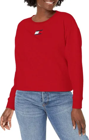 Tommy Hilfiger Long Sleeve Logo Pullover Sweatshirt Women's
