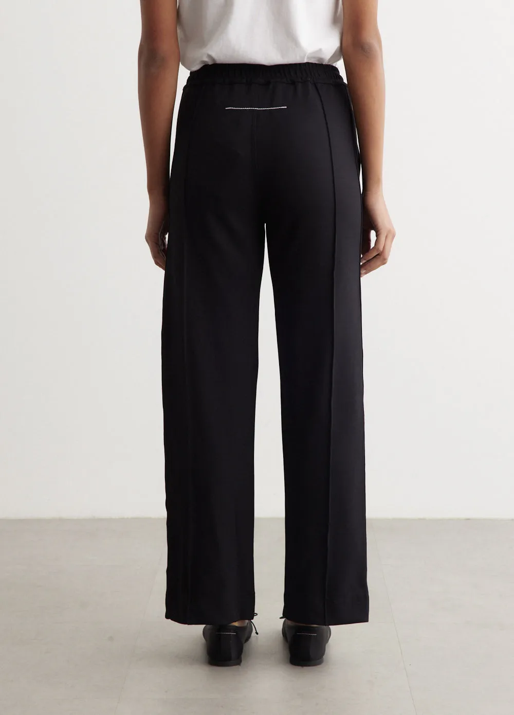 Twill Pinstitch Detail Pants