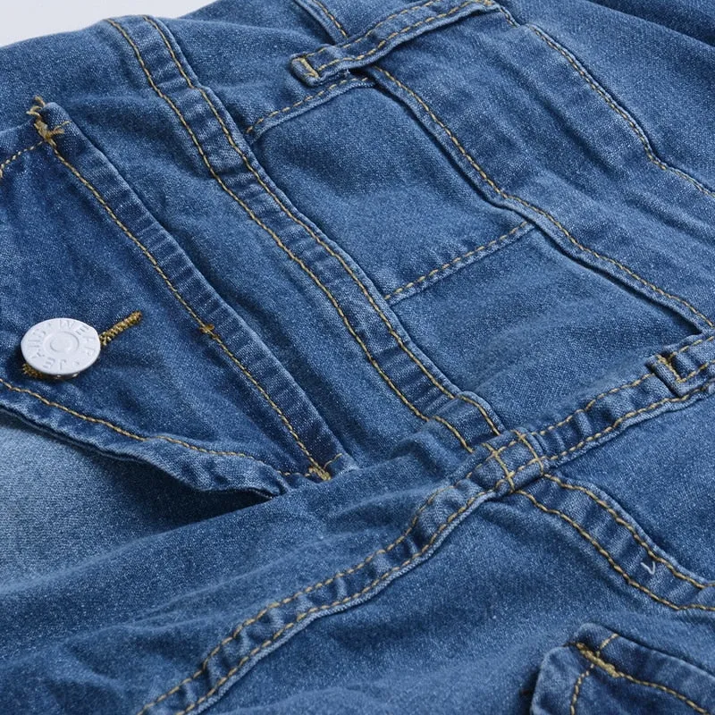 VenusFox High Waist Denim Skinny Pencil Jeans