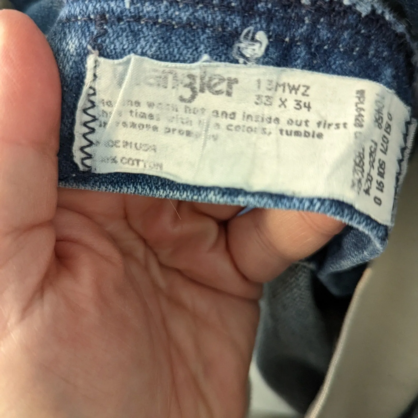 Vintage 70's Distressed Well Worn Wranglers 33x34