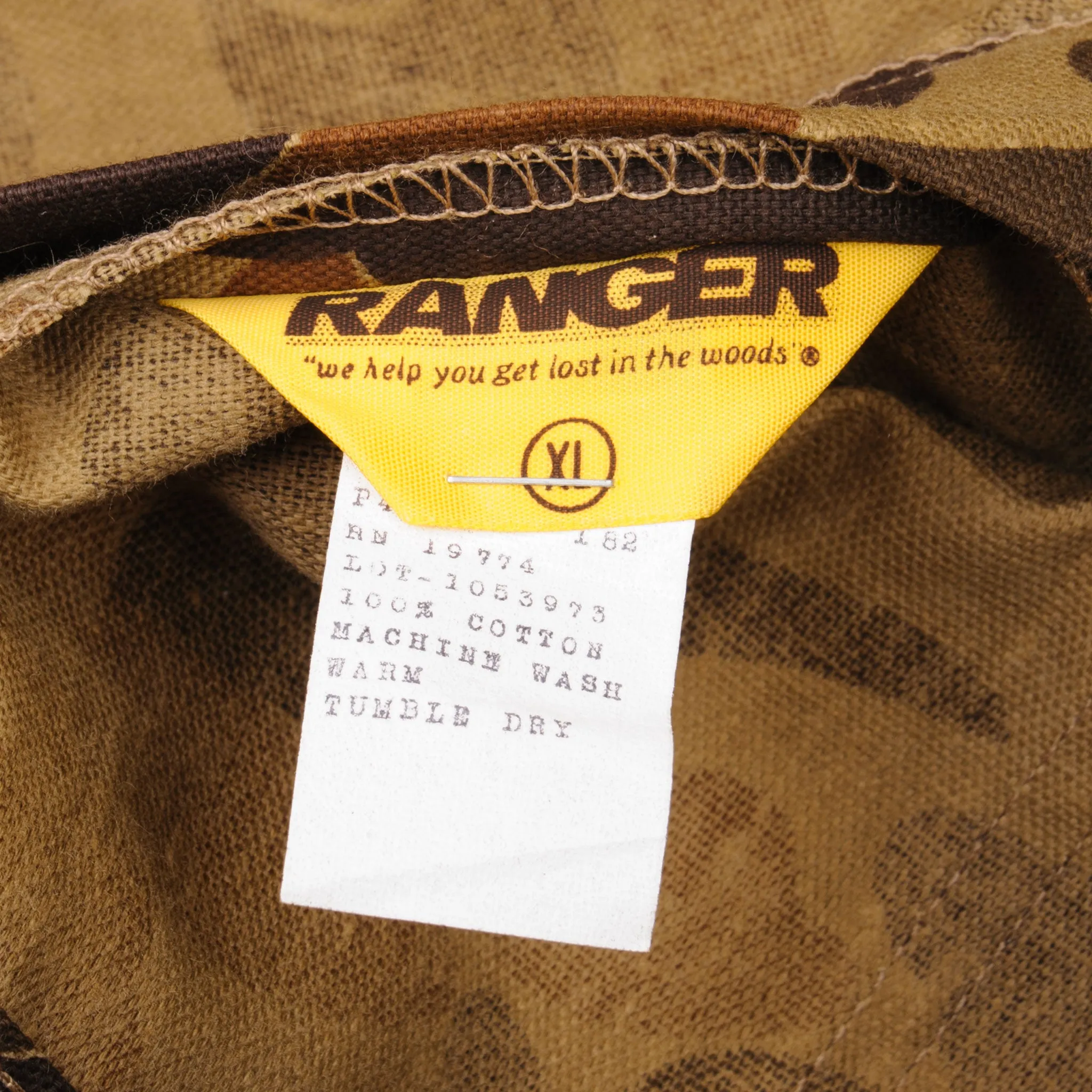 VINTAGE US RANGER CAMO TROUSERS PANTS SIZE XL 1970s