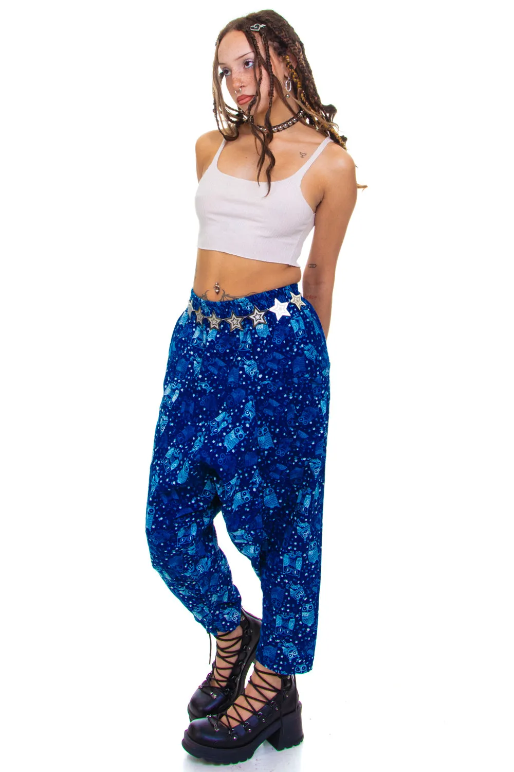 Vintage Y2K Boohoo Hoot! Hoot! Owl Pants - S/M