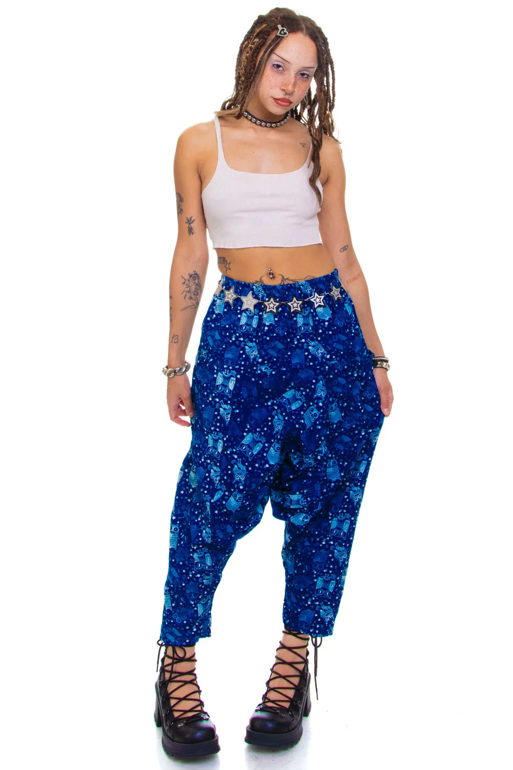Vintage Y2K Boohoo Hoot! Hoot! Owl Pants - S/M