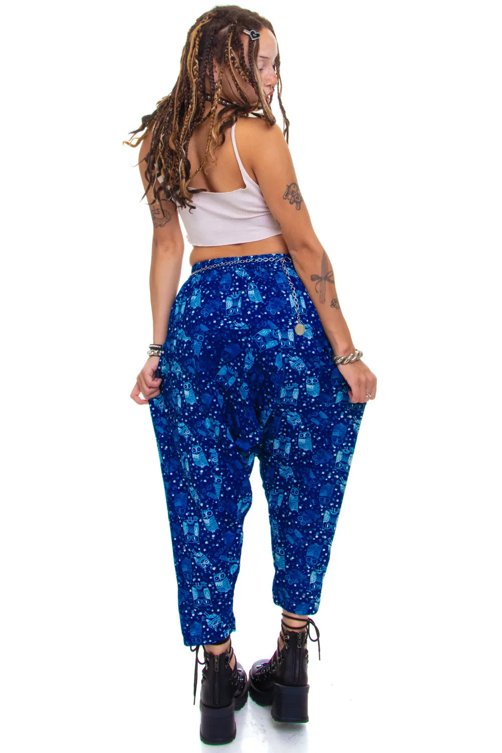 Vintage Y2K Boohoo Hoot! Hoot! Owl Pants - S/M