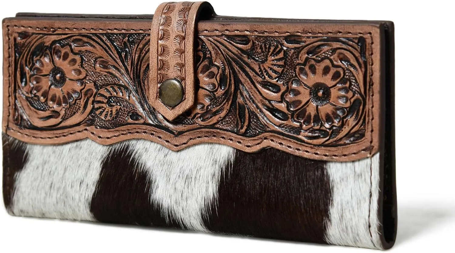 Wild West Cowhide Hair On Women Leather Wallet Best Idea for Gifting Bifold Wallet