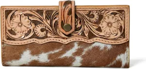 Wild West Cowhide Hair On Women Leather Wallet Best Idea for Gifting Bifold Wallet