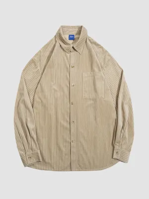 WLS Retro Loose Striped Shirt
