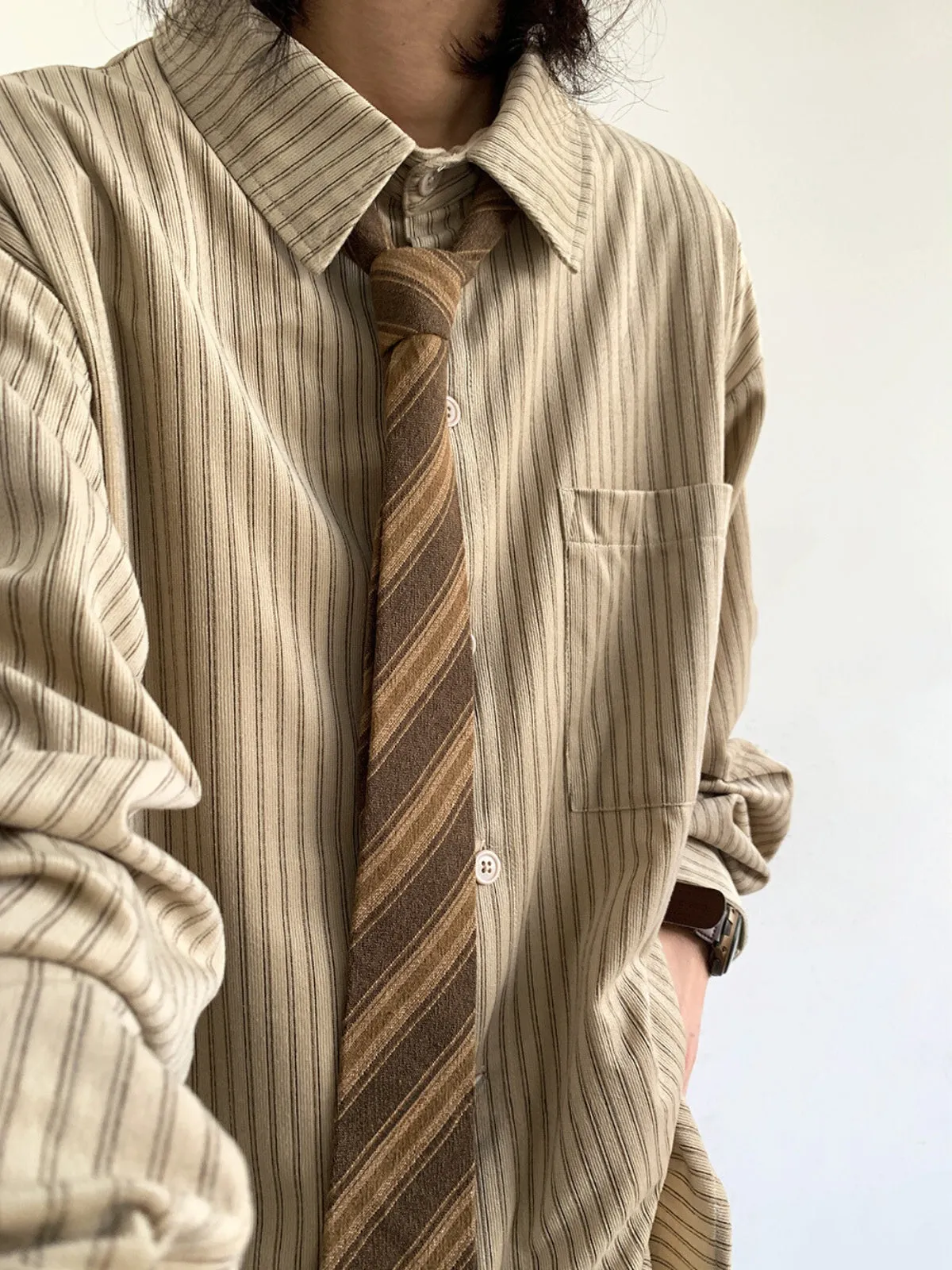 WLS Retro Loose Striped Shirt