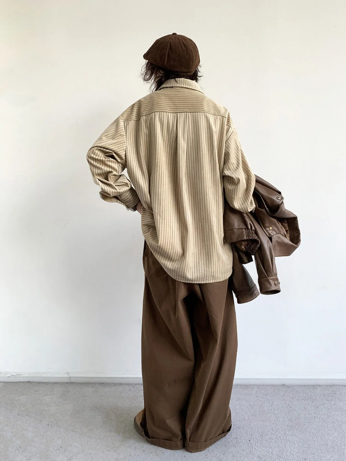 WLS Retro Loose Striped Shirt