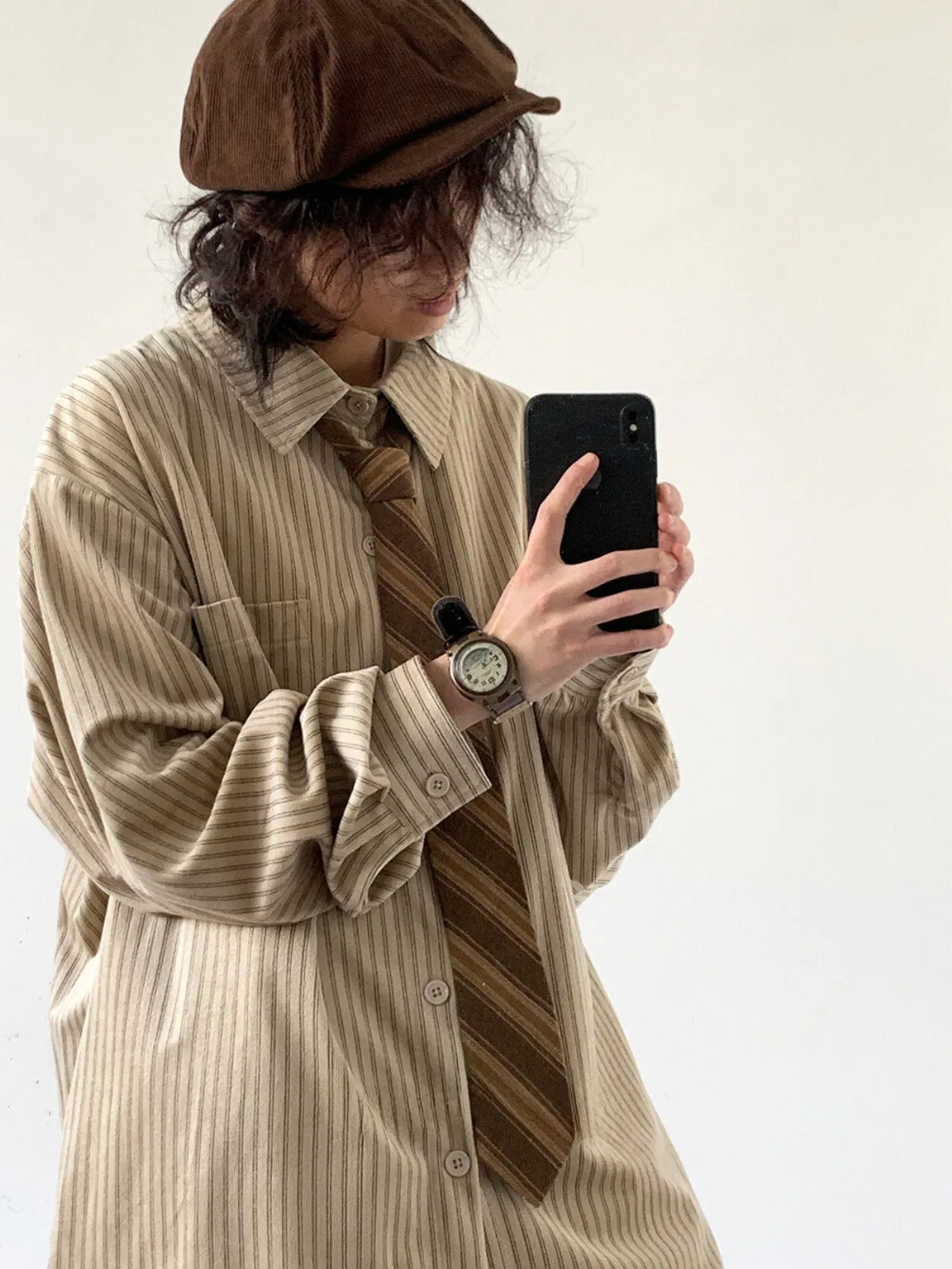WLS Retro Loose Striped Shirt