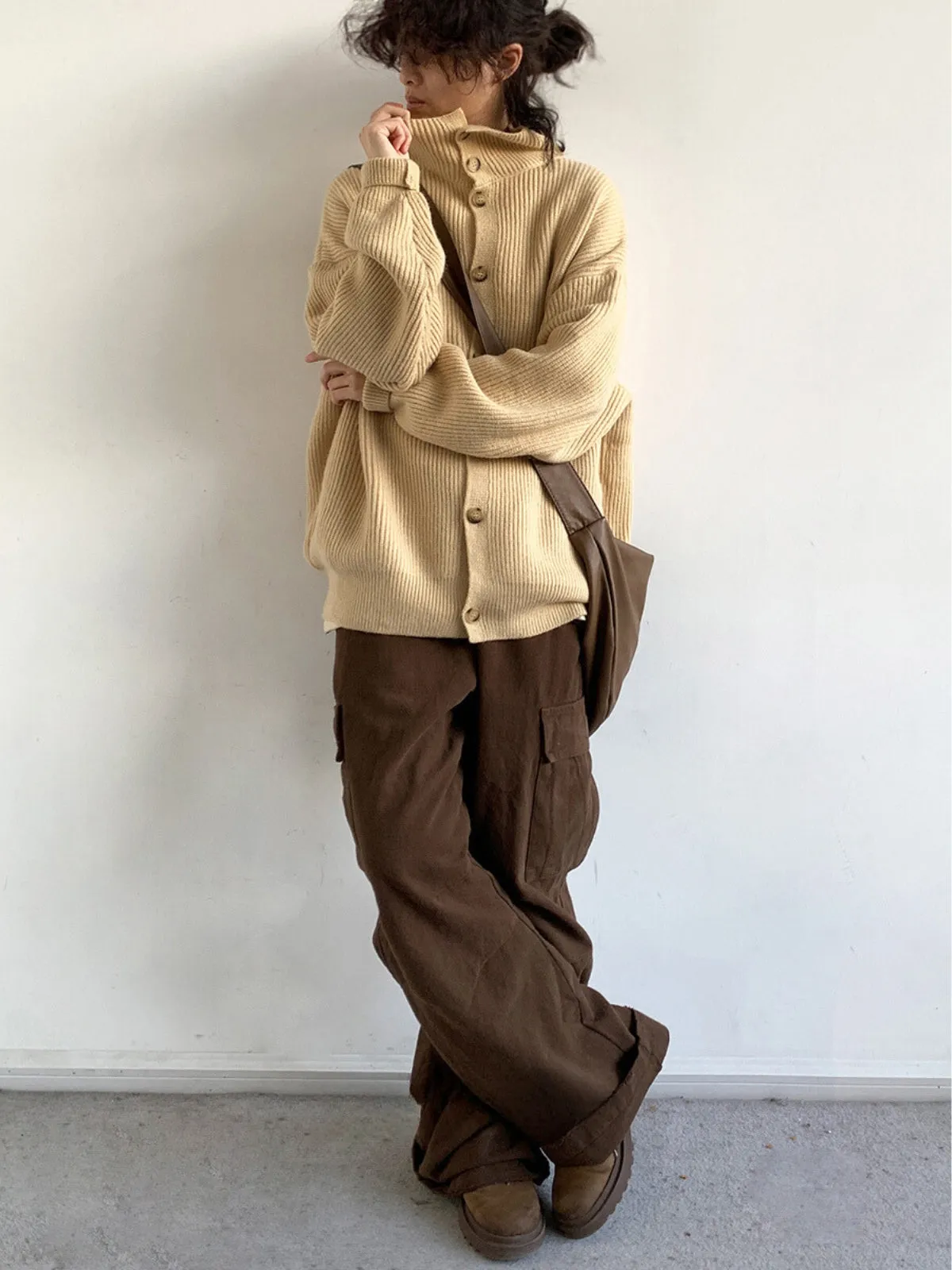 WLS Retro Single Breasted Cardigan