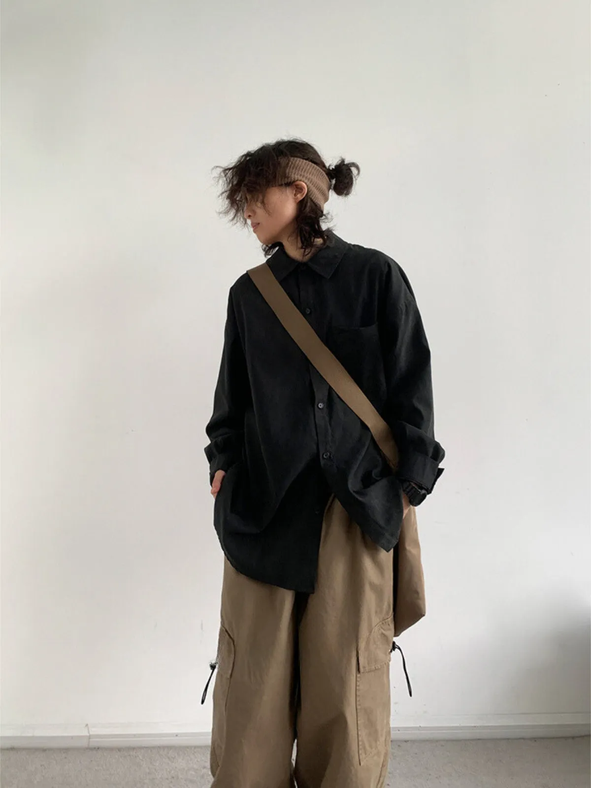 WLS Retro Suede Casual Shirt Jacket