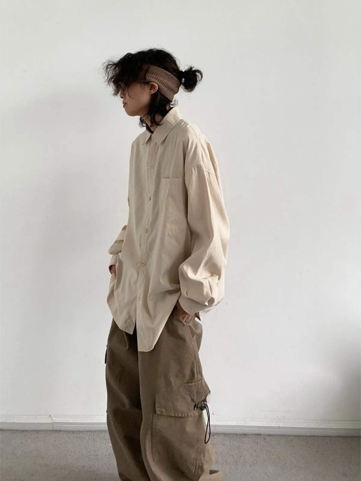 WLS Retro Suede Casual Shirt Jacket