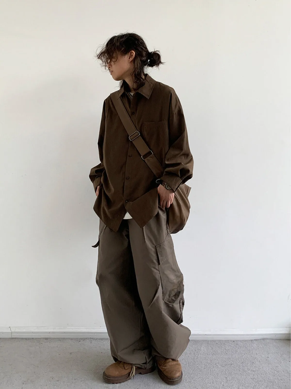 WLS Retro Suede Casual Shirt Jacket