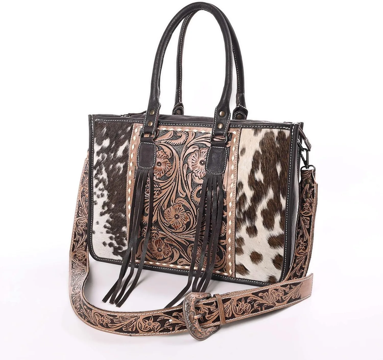 Women Natural Cowhide Leather Hand Bag With Adjustable Detachable Strap Leather Massenger Handbag Purse Sling Bag