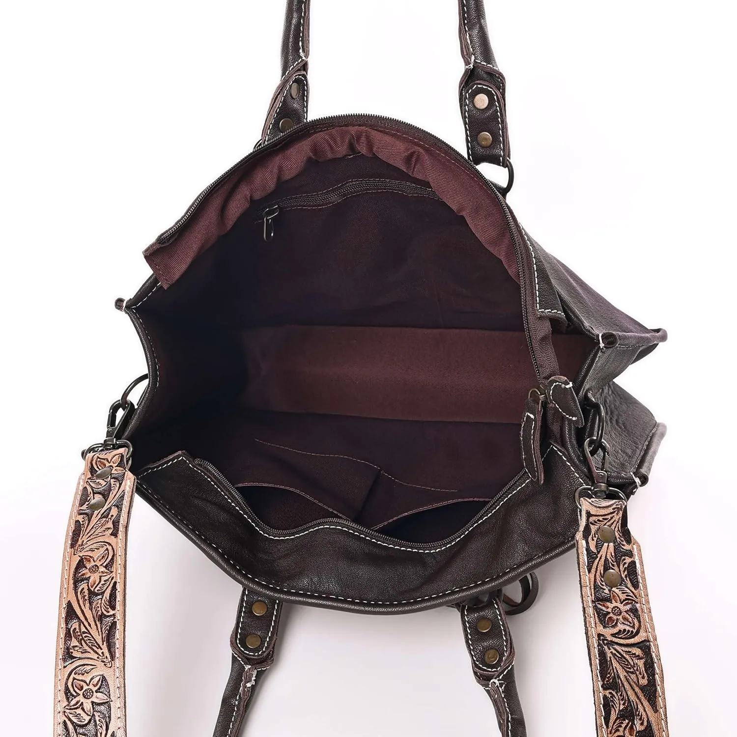 Women Natural Cowhide Leather Hand Bag With Adjustable Detachable Strap Leather Massenger Handbag Purse Sling Bag
