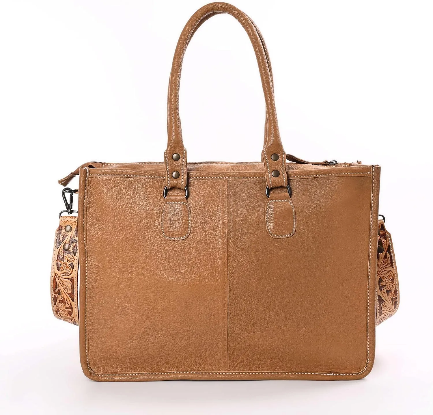 Women Natural Cowhide Leather Hand Bag With Adjustable Detachable Strap Leather Massenger Handbag Purse Sling Bag