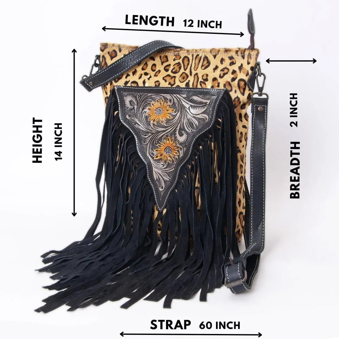 Women Natural Cowhide Leather Hand Bag With Adjustable Detachable Strap Leather Massenger Handbag