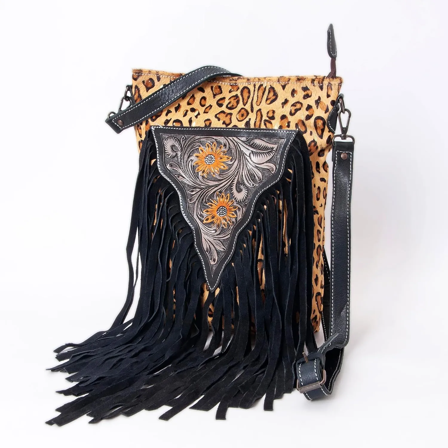 Women Natural Cowhide Leather Hand Bag With Adjustable Detachable Strap Leather Massenger Handbag