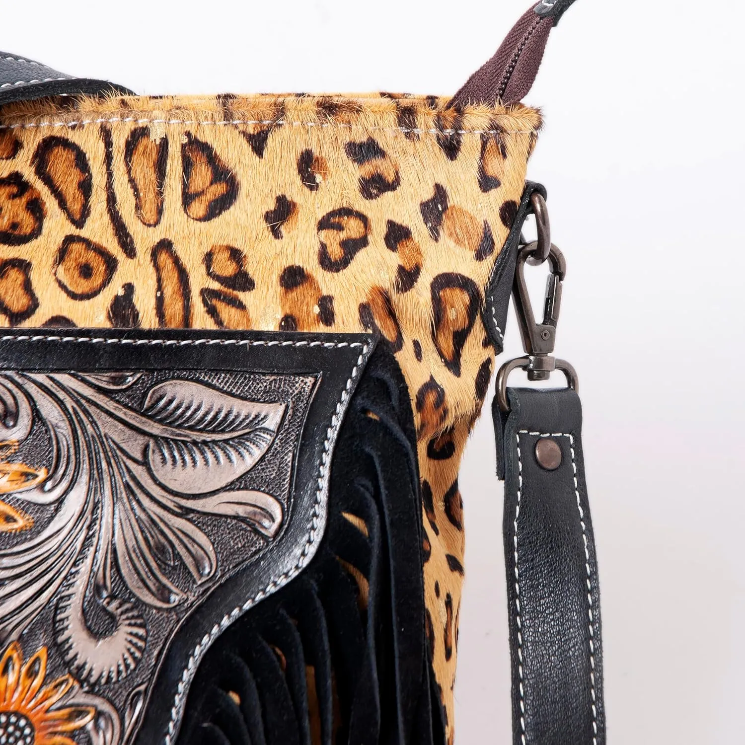 Women Natural Cowhide Leather Hand Bag With Adjustable Detachable Strap Leather Massenger Handbag