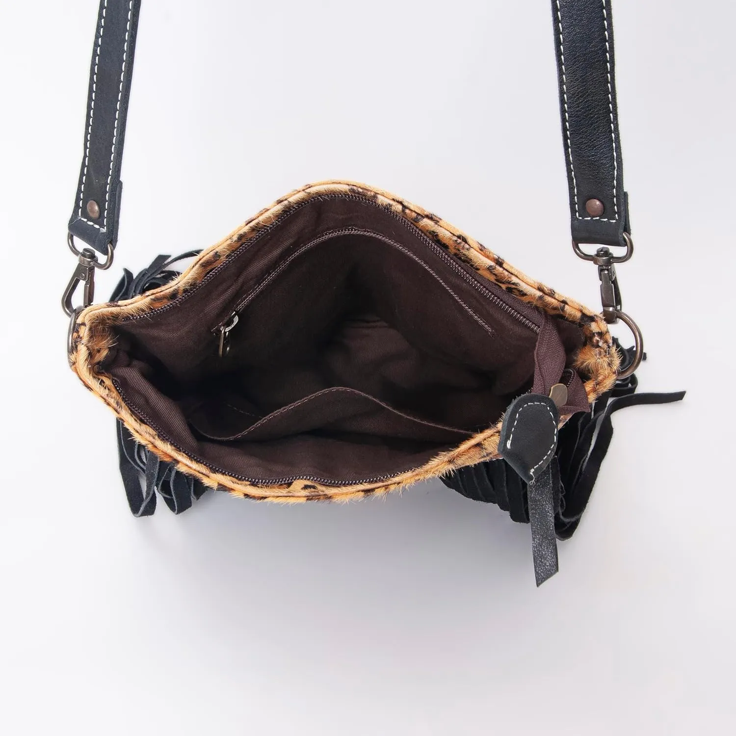 Women Natural Cowhide Leather Hand Bag With Adjustable Detachable Strap Leather Massenger Handbag