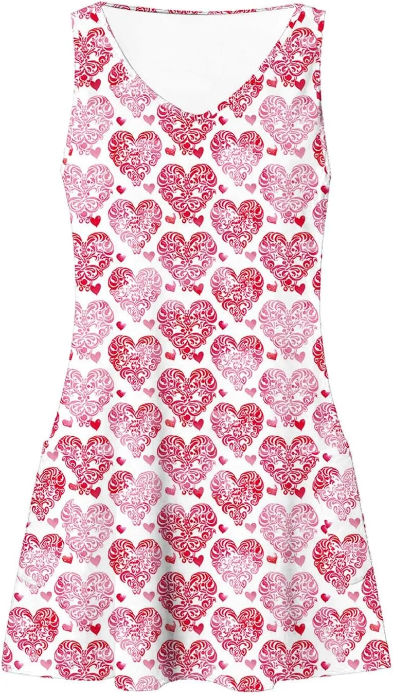 Women's Casual Boho Tank Dress Summer Beach Sundress Vintage Floral Printed A-Line Dresses Elegant Midi Sundresses