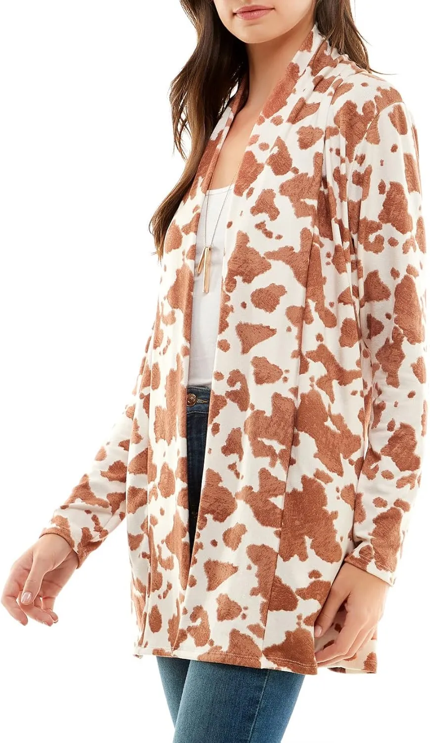 Women's Casual Lightweight Open Front Cardigans with Pockets and Formal Thin Kimono Duster Sweater Cardigan
