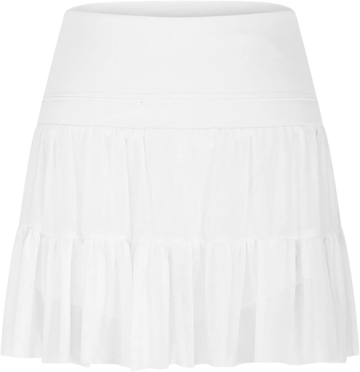 Women's Flowy Mini Skirts Skort High Waisted Pleated Ruffle Tennis Skirt for Summer Athletic Skater Golf Skirts