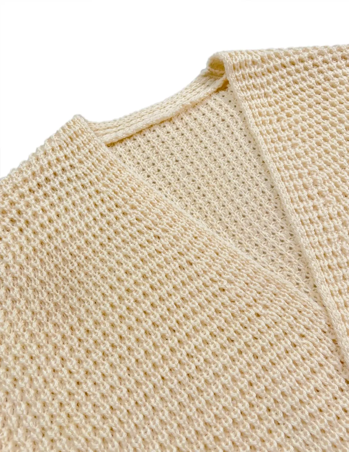 Womens Oversized Lightweight Waffle Knit Long Cardigan Spring 2025 Trendy Casual Outfits Open Front Duster Sweater