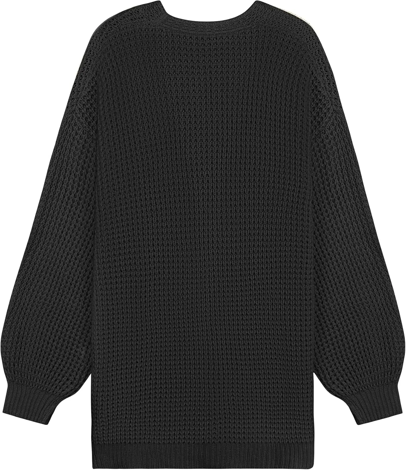 Womens Oversized Lightweight Waffle Knit Long Cardigan Spring 2025 Trendy Casual Outfits Open Front Duster Sweater