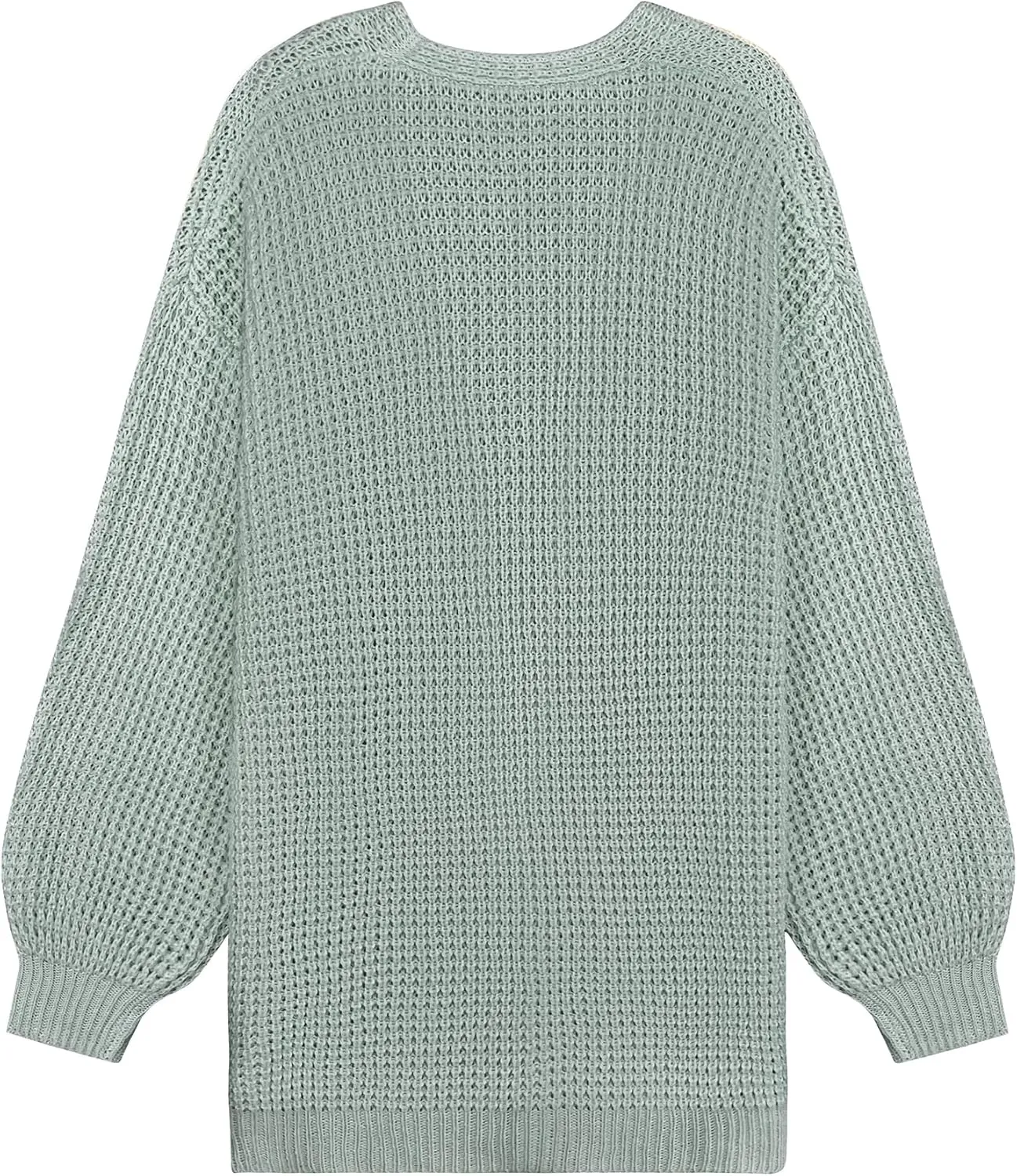 Womens Oversized Lightweight Waffle Knit Long Cardigan Spring 2025 Trendy Casual Outfits Open Front Duster Sweater
