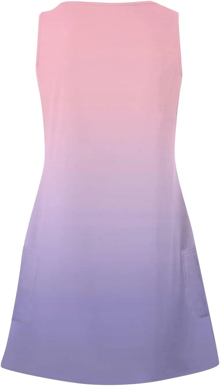 Womens Summer Dresses Sleeveless Midi Dresses for Women Plus Size Loose Flowy Dresses Women Plus Size Summer Cute