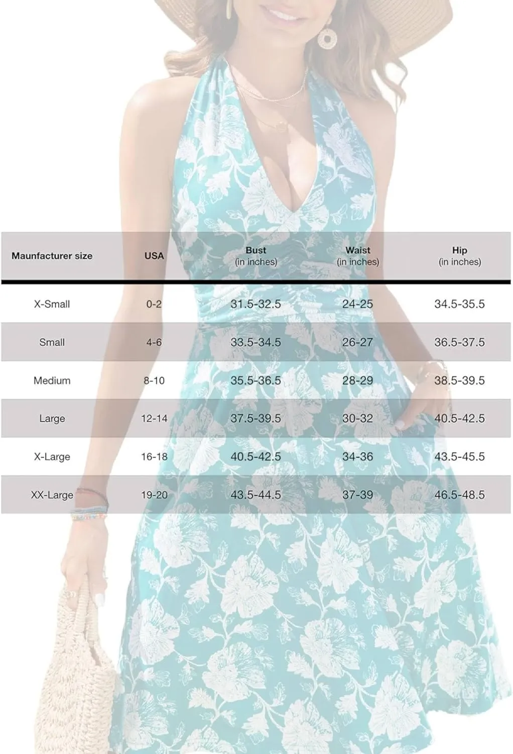 Women's Summer Floral Print Haltter Neck Sleeveless Mini Dress Ruched Waist Ruffle Hem Sundress Vacation Beach Oufits