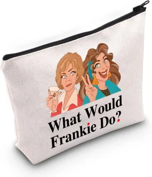 WZMPA TV Show Cosmetic Bag Sister Fans Gift What Would Frankie Do Makeup Zipper Pouch Bag For Women Girls(Frankie Do)