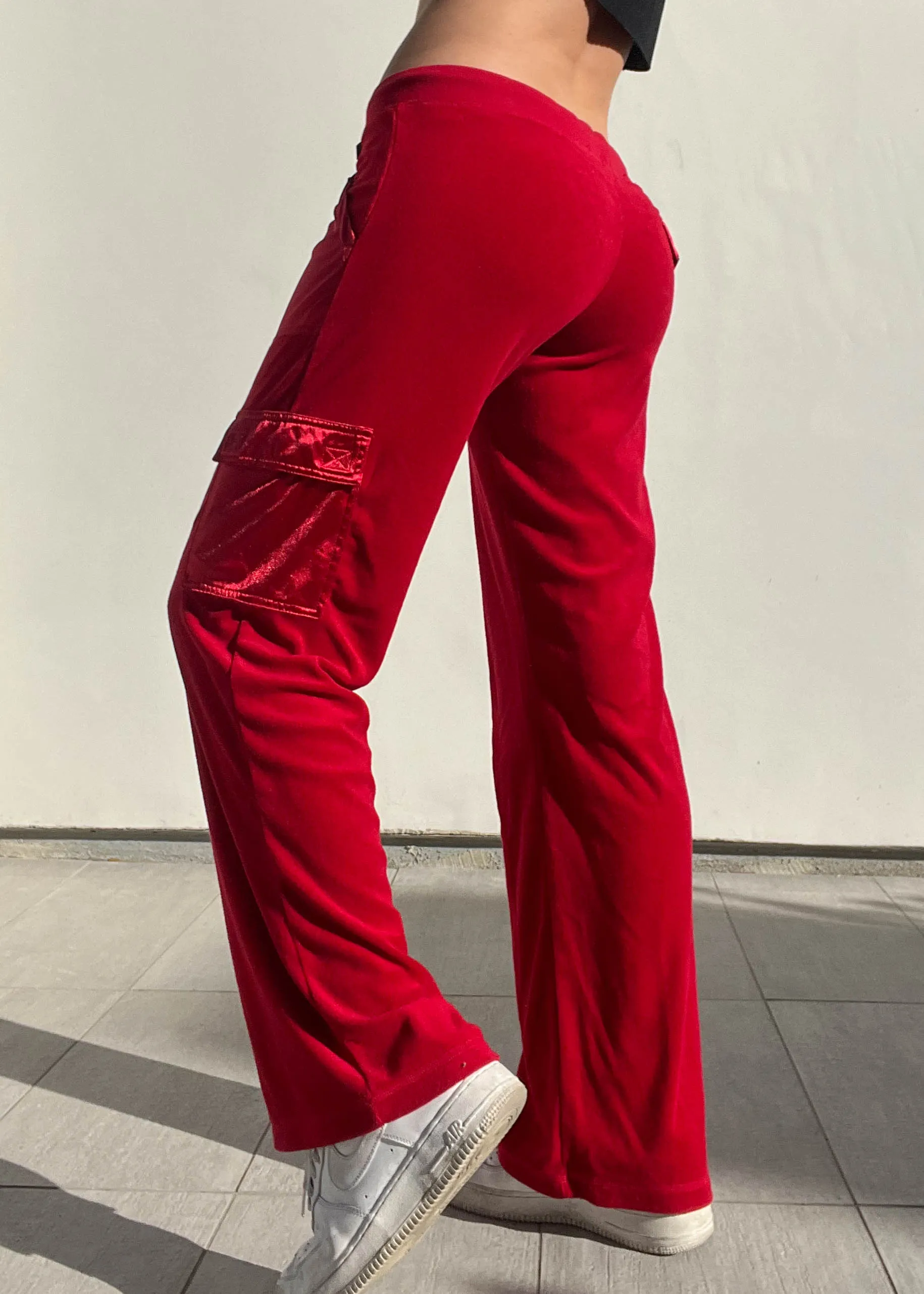 Y2k Red BCBG Track Pants (M)