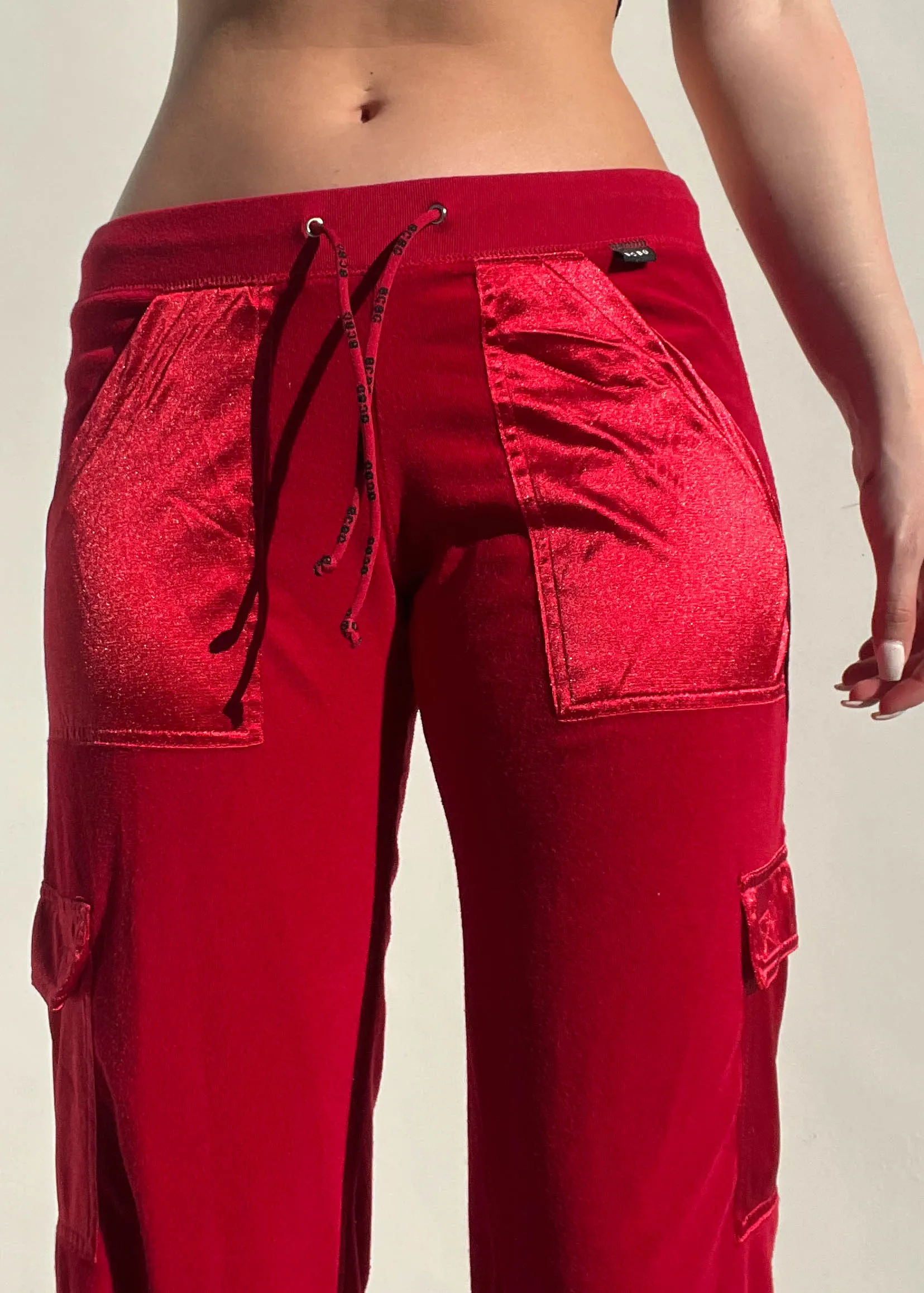 Y2k Red BCBG Track Pants (M)